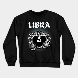 Libra Scales Gothic Style Crewneck Sweatshirt